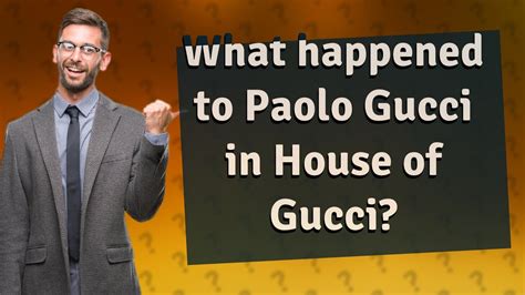 paolo gucci was he a good designer|what happened to paolo Gucci.